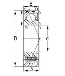 7212ACD/P4A high precision Angular Contact Ball Bearin factory