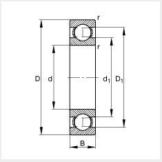 61800, 6800 series Deep Groove Ball Thin-wall Bearing factory