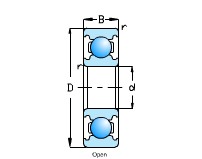 GCr15SiMn, Bearing Steel deep groove ball Thin-wall Bearing 16010 /16010 C3